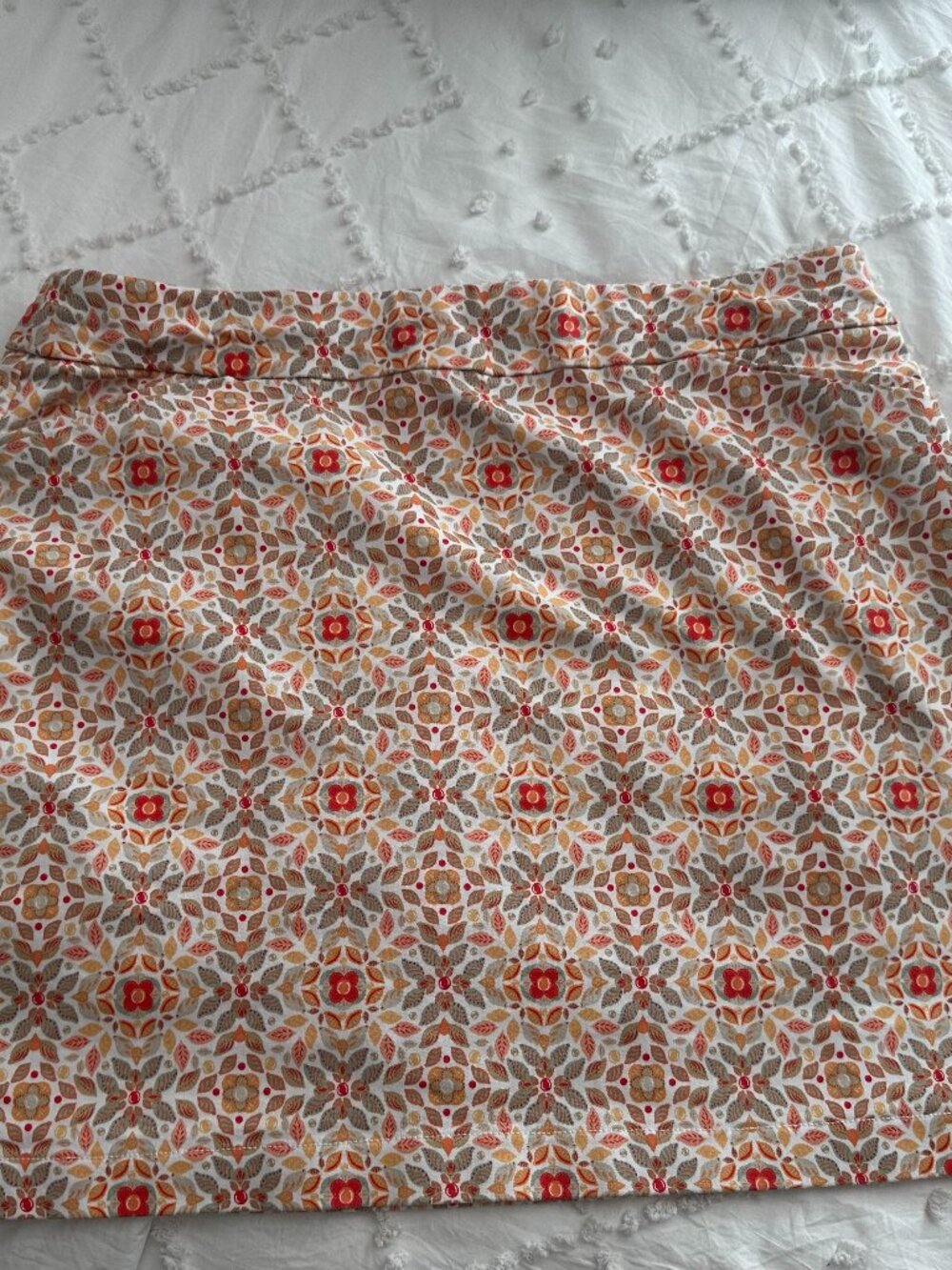 Croft & Barrow Size 14 Floral Skort Stretch Golf Skirt Built-In Shorts